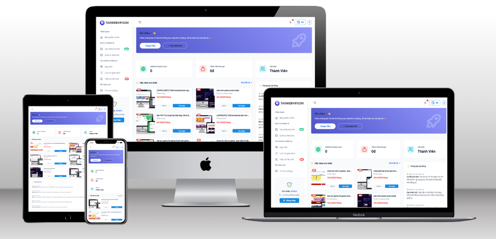 [TAOWEB] Code tạo website tự động