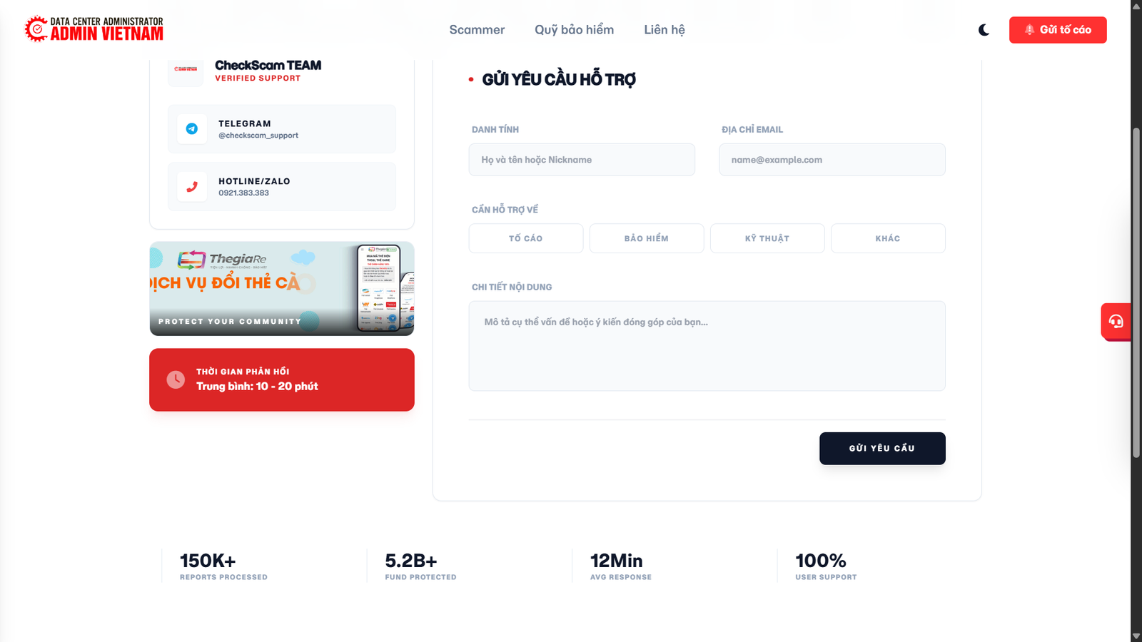 [ Mã Nguồn ] Source Code Website Checkscam Đẹp Mới Nhất