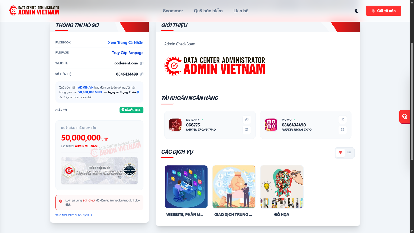 [ Mã Nguồn ] Source Code Website Checkscam Đẹp Mới Nhất