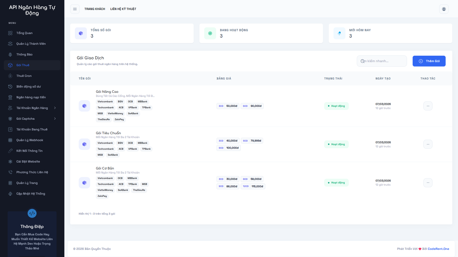 [ApiBank] Source Cho Thuê Api Bank - Giải Capcha Gốc 2026