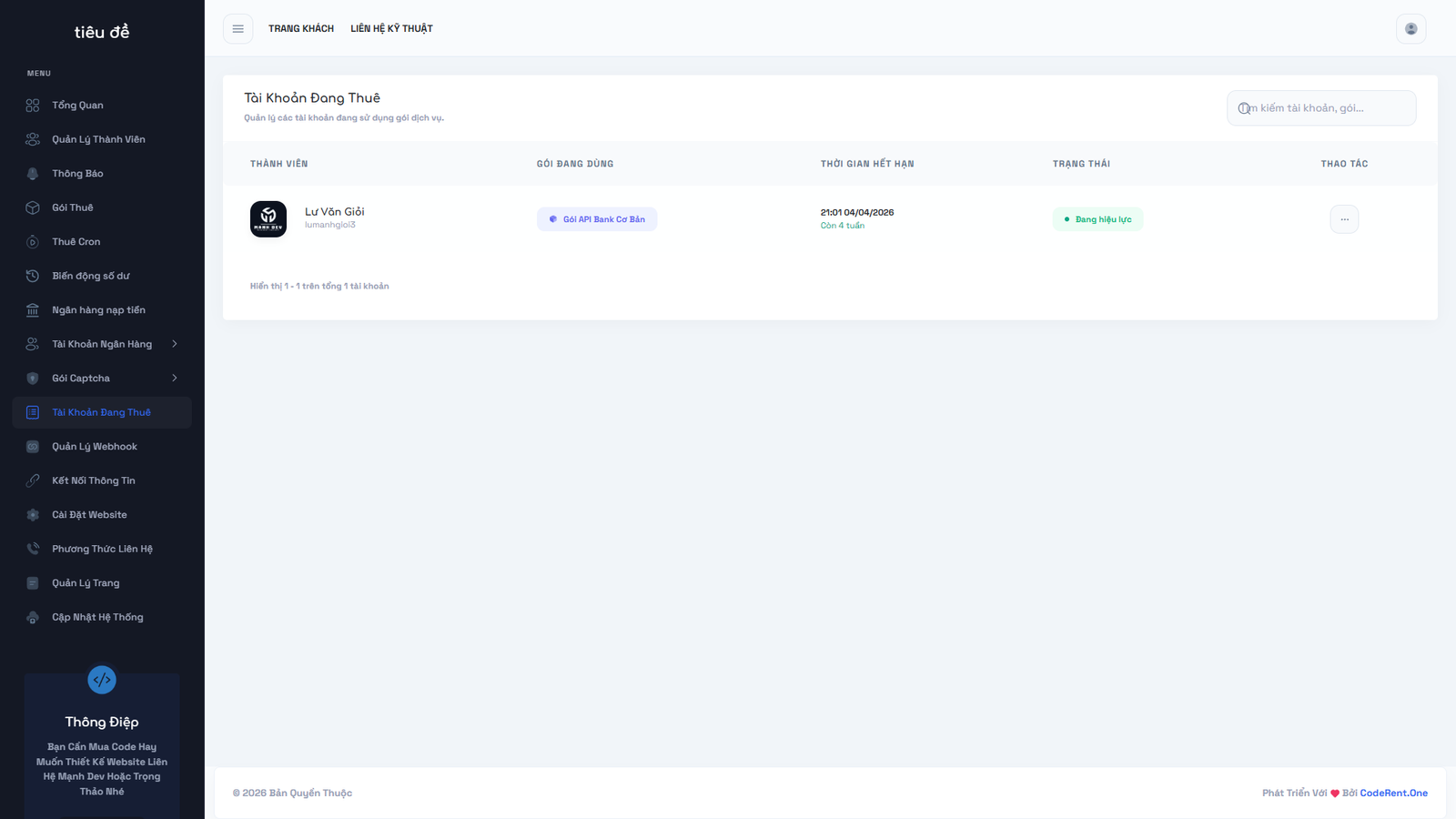[ApiBank] Source Cho Thuê Api Bank - Giải Capcha Gốc 2026