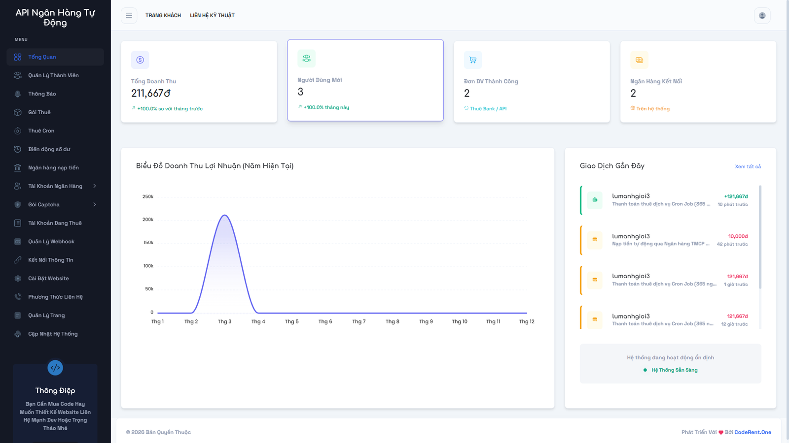 [ApiBank] Source Cho Thuê Api Bank - Giải Capcha Gốc 2026