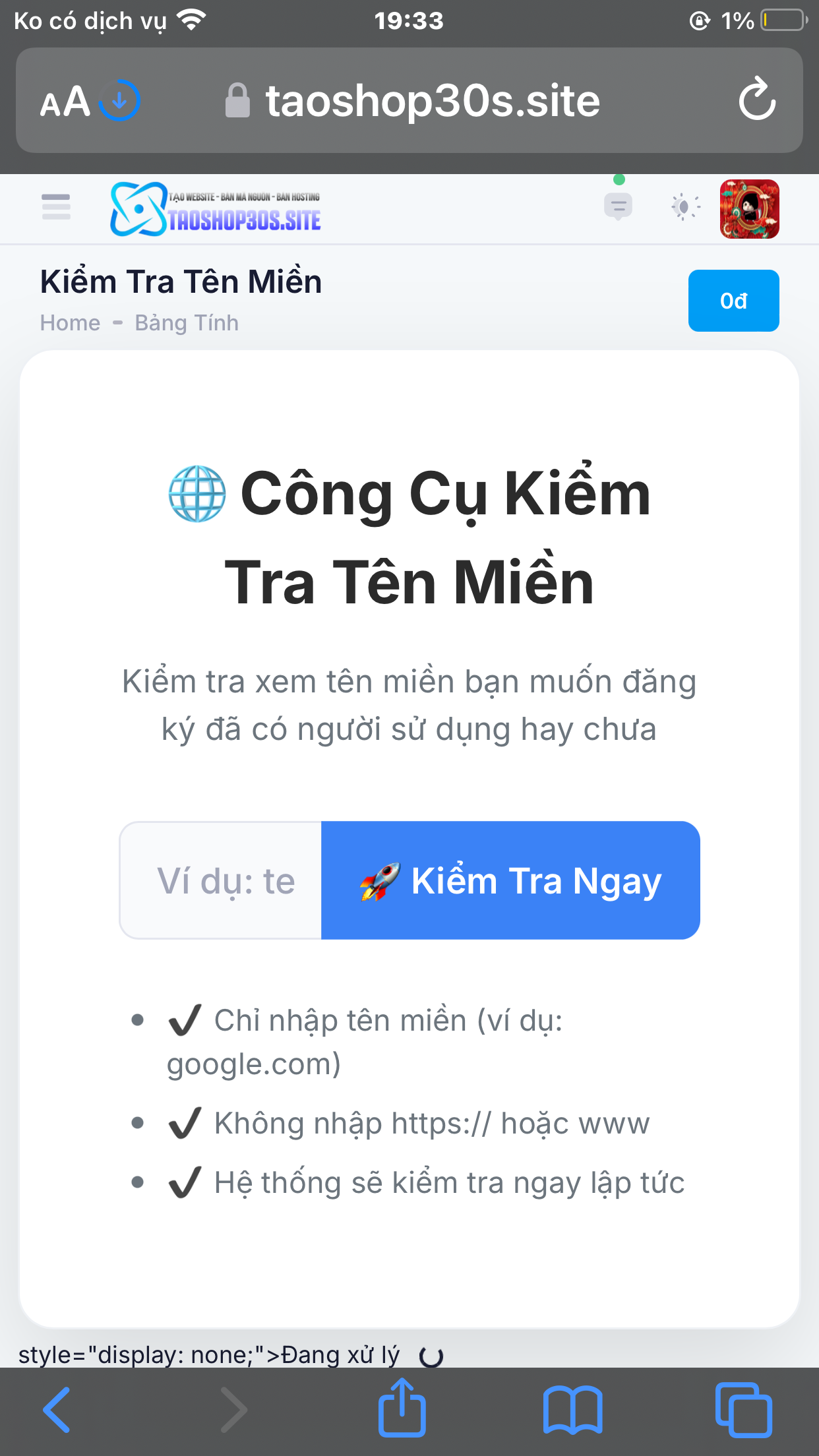 Web tạo shop có đầy đủ các chức năng giao diện đẹp