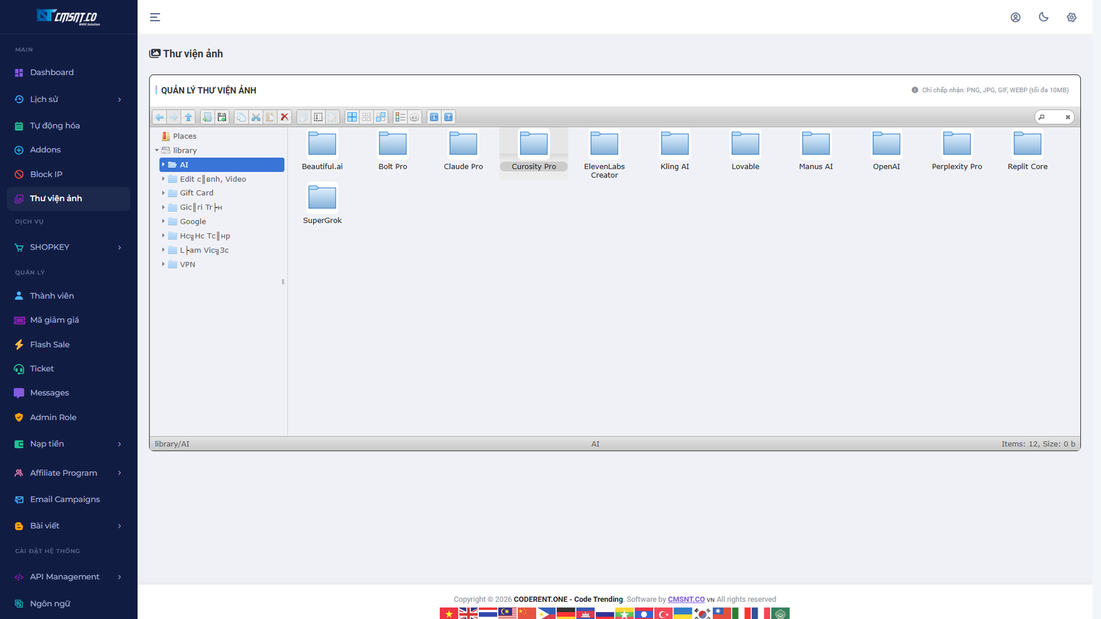 [SHOPKEY 1.2.2] Tạo website bán tài khoản Premium, bán tài khoản digital