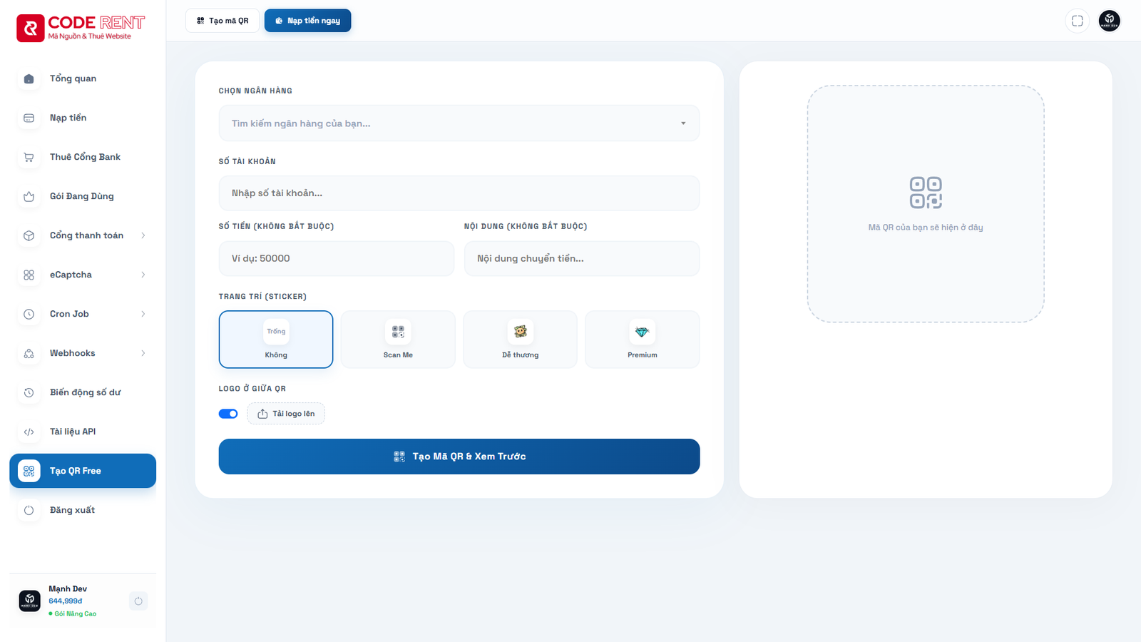 [ApiBank] Source Cho Thuê Api Bank - Giải Capcha Gốc 2026